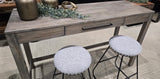 Amish Handmade Table Set with Bar Stools - Home Décor - Farmhouse Furniture - Primitive - Living Room - Organizer - Drawer - Case Goods