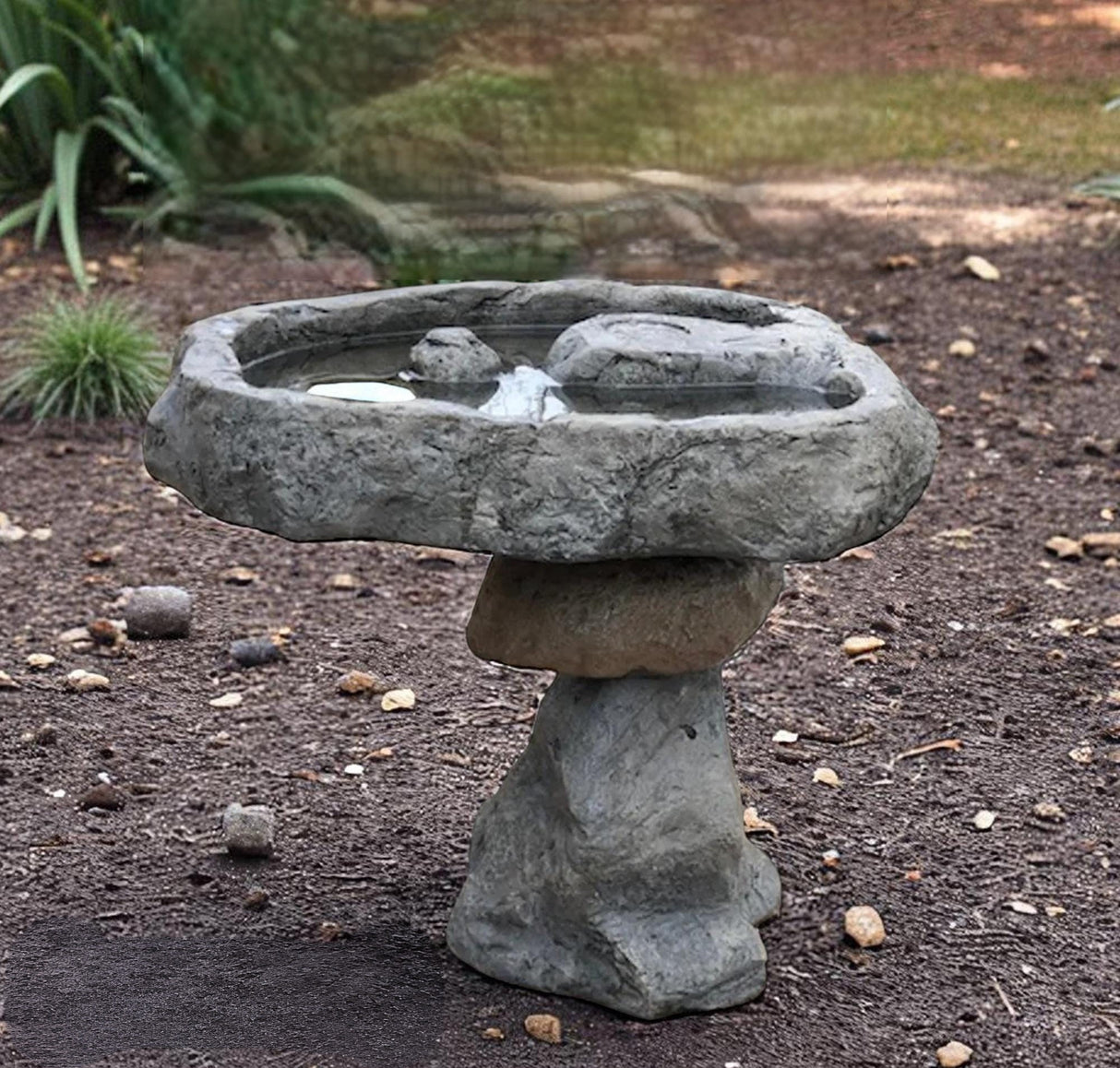 Birdbath - Watering Dish - Garden Décor - Handmade - Patio - Gift - Garden Accent - Natural - Bird Lovers - Outdoors - Birdwatch