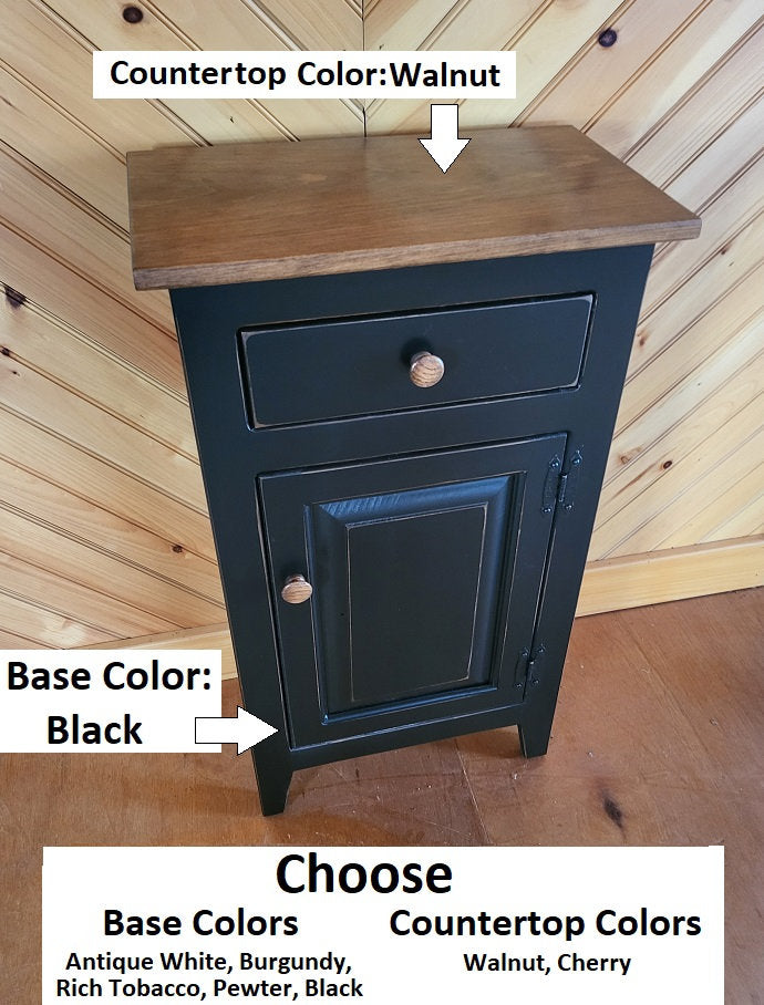 Cabinet with Drawer - Fully Assembled - Nightstand - Furniture - Home Décor - End Table - Rustic - Primitive