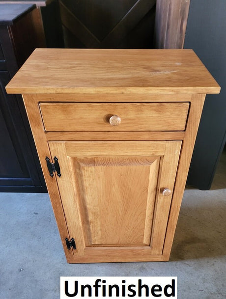 Cabinet with Drawer - Fully Assembled - Nightstand - Furniture - Home Décor - End Table - Rustic - Primitive - Living Room Furniture