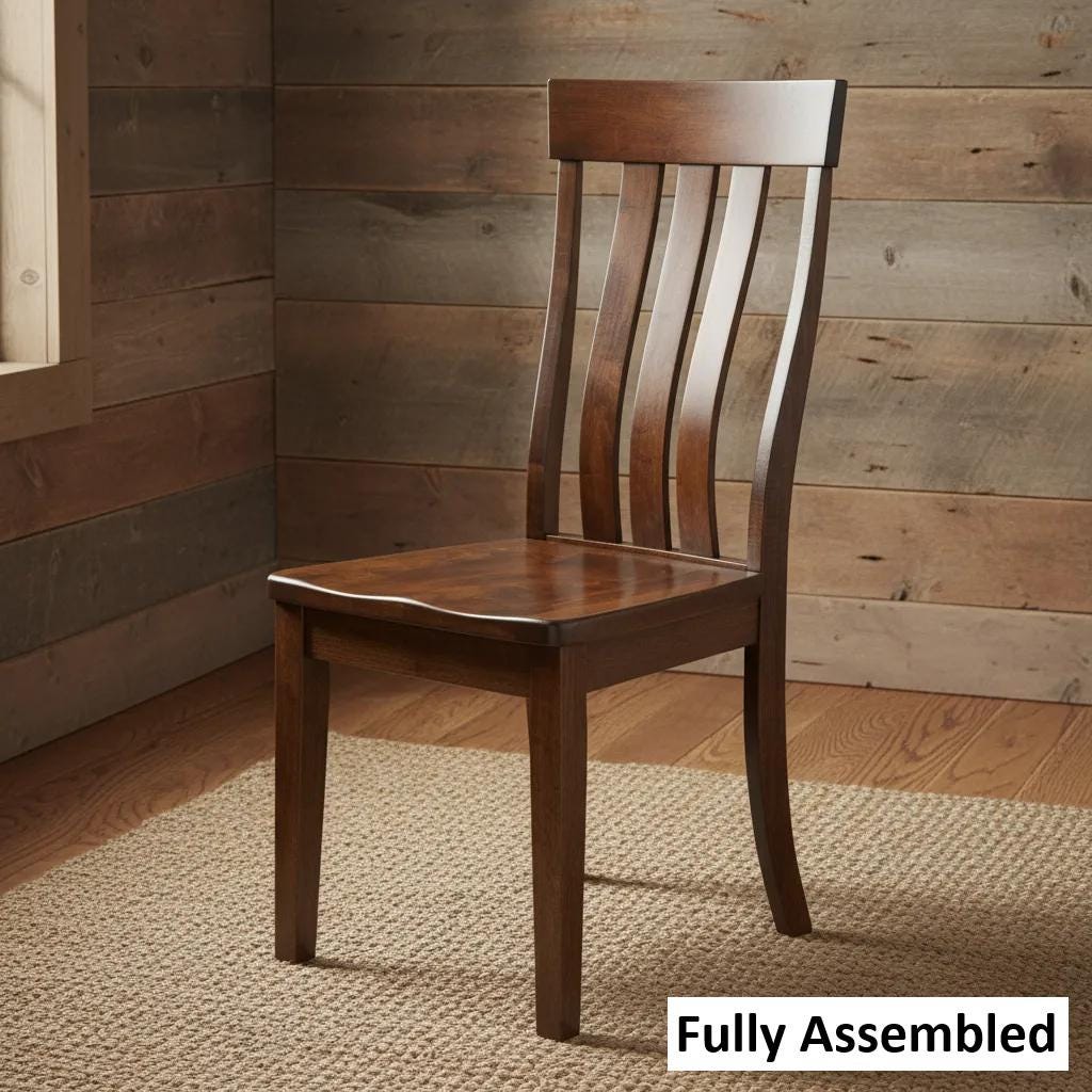Dining Chair Set Amish Handmade Furniture Farmhouse Furniture Rustic Chair Vintage Chairs Backrest Chair For Living Room Home Dining Room
