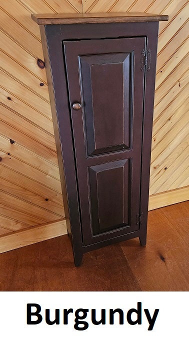 Pantry Cabinet - Amish Furniture - Primitive Jelly Cabinet - Kitchen - Rustic Chimney Cabinet - Home Décor- Amish Handmade - Rustic Cupboard