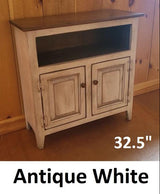 TV Stand - 3 Door Cabinet - Primitive - Storage - TV Cabinet - Amish Handmade - Multipurpose Cabinet - Rustic - Case Goods - Fully Assembled