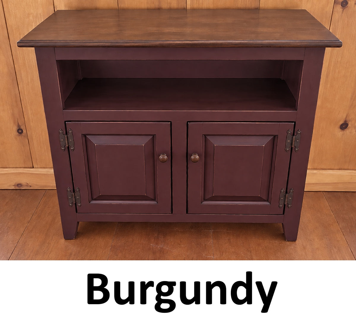 TV Stand - 3 Door Cabinet - Primitive - Storage - TV Cabinet - Amish Handmade - Multipurpose Cabinet - Rustic - Case Goods - Fully Assembled