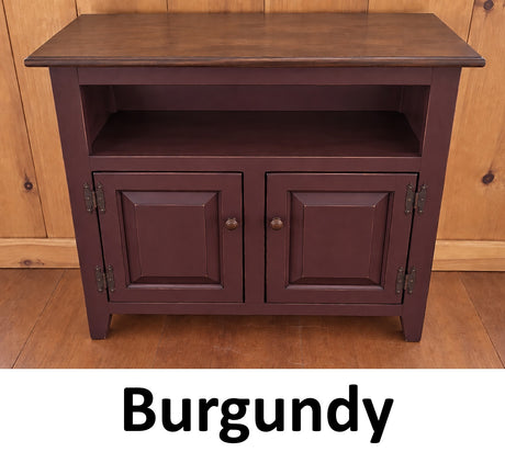 TV Stand - 3 Door Cabinet - Primitive - Storage - TV Cabinet - Amish Handmade - Multipurpose Cabinet - Rustic - Case Goods - Fully Assembled