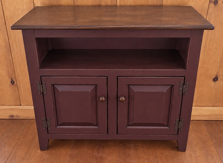 TV Stand - 3 Door Cabinet - Primitive - Storage - TV Cabinet - Amish Handmade - Multipurpose Cabinet - Rustic - Case Goods - Fully Assembled