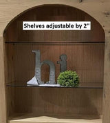 Bookcase - Amish Handmade Bookshelf - Farmhouse - Organizer - Cupboard - Wooden - Rustic - Case Goods - Home - Multipurpose Cabinet -Shelves