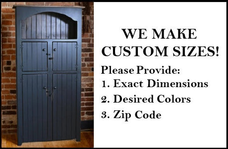 Amish Handmade Pantry Cabinet - Multipurpose Cabinet - Farmhouse - Primitive Jelly Cabinet - Cupboard - Storage - Rustic - Case Goods - Home