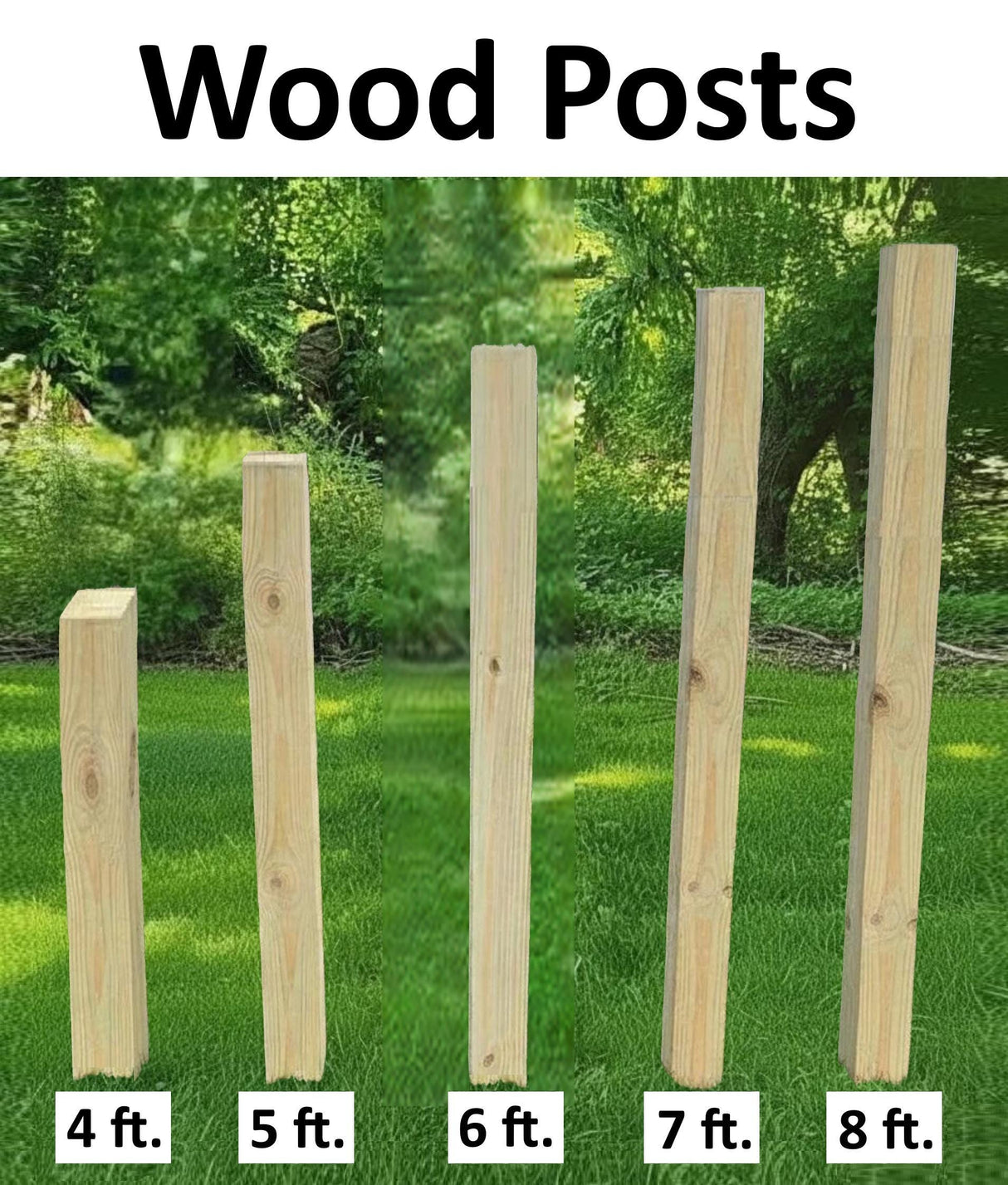 Amish Handmade Post 4,5,6,7,8 ft. For Birdhouses and Bird Feeders, Vinyl Post With Inner Wooden Post, Durable Yellow Pine, Bird Lovers, Home
