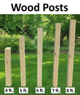 Amish Handmade Post 4,5,6,7,8 ft. For Birdhouses and Bird Feeders, Vinyl Post With Inner Wooden Post, Durable Yellow Pine, Bird Lovers, Home