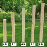 Amish Handmade Post 4,5,6,7,8 ft. For Birdhouses and Bird Feeders, Vinyl Post With Inner Wooden Post, Durable Yellow Pine, Bird Lovers, Home - Posts