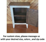 Rustic Cabinet - Fully Assembled - Nightstand - Primitive Cabinet - Home Décor - Handmade - Fireplace Cabinet - Bathroom Cabinet