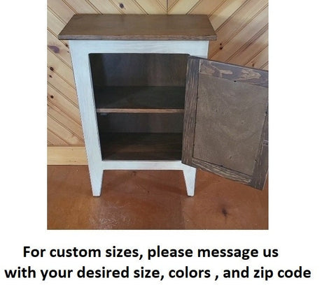 Rustic Cabinet - Fully Assembled - Nightstand - Primitive Cabinet - Home Décor - Handmade - Fireplace Cabinet - Bathroom Cabinet