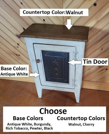 Rustic Cabinet - Fully Assembled - Nightstand - Primitive Cabinet - Home Décor - Handmade - Fireplace Cabinet - Bathroom Cabinet