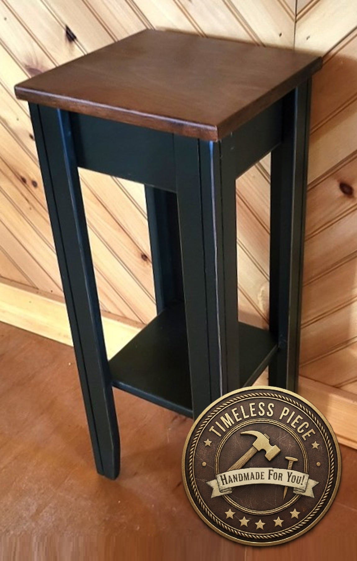 Side table - Fully Assembled - Night Stand - Home Décor - Furniture - Amish Handmade - Amish Furniture - Primitive - Rustic