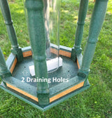 Hanging Bird Feeder - Poly Lumber - Amish Handmade - Weather Resistant - Premium Feeding Tube - Bird Feeder For Outdoors