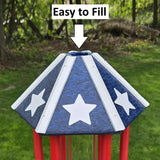 Amish Handmade Birdhouse, Bird Feeder, Independence Day Special! 250th Anniversary, Maintenance Gifts for Bird Lovers Bird Houses Yard