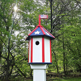 Amish Handmade Birdhouse Independence Day Special! 250th Anniversary, Weather-Resistant Gifts Bird Lovers Bird Houses Bird Feeder Holiday