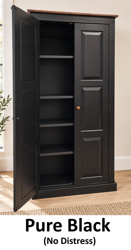 Amish Handmade Pantry Cabinet - Large Jelly Cabinet - Multipurpose Cabinet - Farmhouse - Cupboard - Storage - Rustic - Case Goods - Home