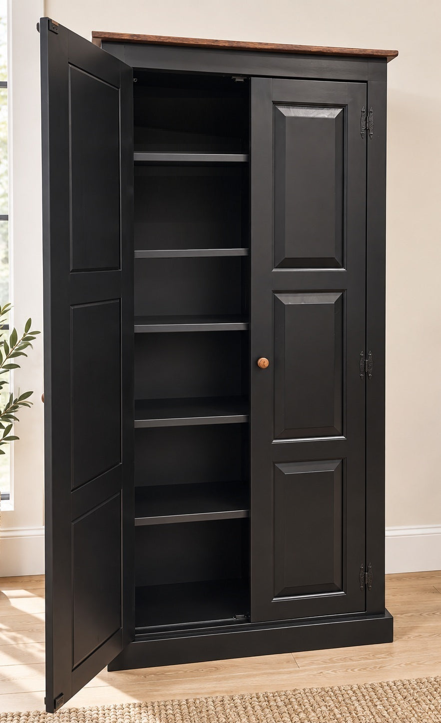 Amish Handmade Pantry Cabinet - Large Jelly Cabinet - Multipurpose Cabinet - Farmhouse - Cupboard - Storage - Rustic - Case Goods - Home