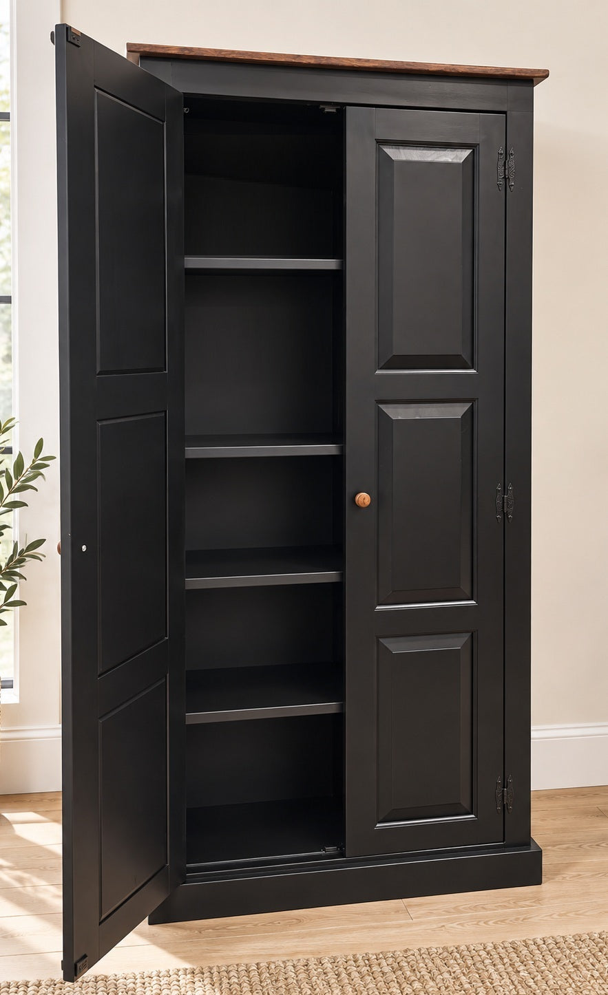 Amish Handmade Pantry Cabinet - Large Jelly Cabinet - Multipurpose Cabinet - Farmhouse - Cupboard - Storage - Rustic - Case Goods - Home