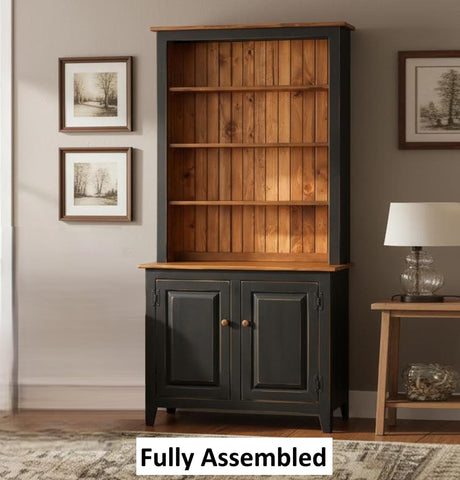 Amish Handmade Bookcase Cabinet - Large Cabinet - Multipurpose Cabinet - Farmhouse -Organizer - Storage - Rustic - Case Goods - Home Decor