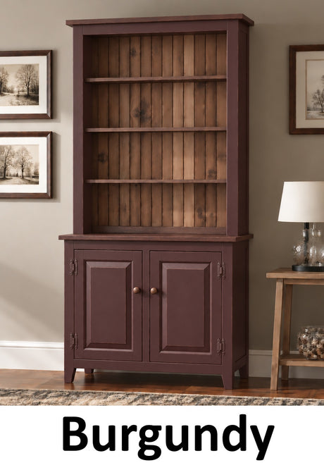 Amish Handmade Bookcase Cabinet - Large Cabinet - Multipurpose Cabinet - Farmhouse -Organizer - Storage - Rustic - Case Goods - Home Decor