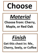 Amish Handmade Trunk - Storage Box - Vintage Chest Box - Rustic - Keepsake Box - Antique - Hope Chest - Cedar Chest - Blanket Chest