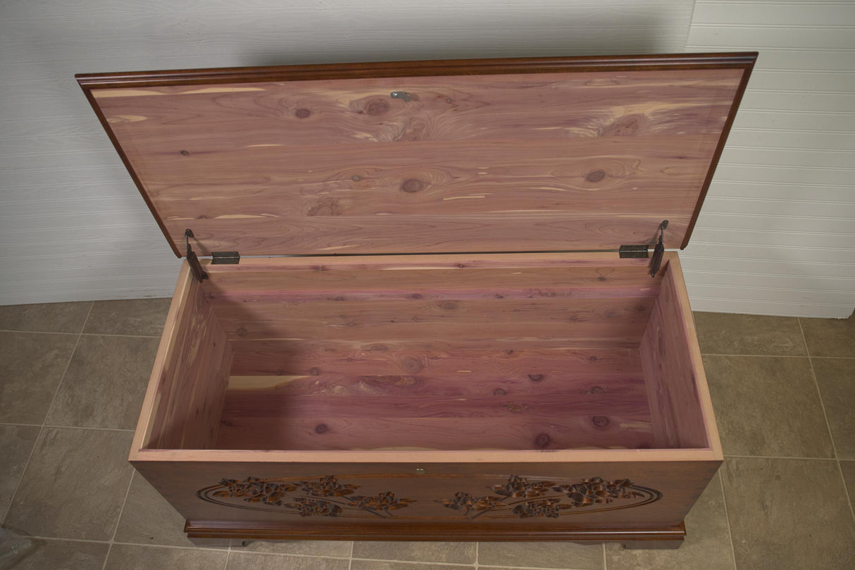 Amish Handmade Trunk - Storage Box - Vintage Chest Box - Rustic - Keepsake Box - Antique - Hope Chest - Cedar Chest - Blanket Chest