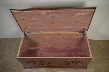 Amish Handmade Trunk - Storage Box - Vintage Chest Box - Rustic - Keepsake Box - Antique - Hope Chest - Cedar Chest - Blanket Chest