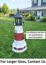 Montauk Lighthouse - Solar - Amish Made - Landmark Replica - Backyard Decor