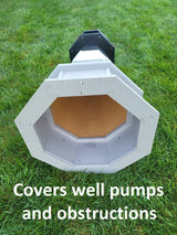 Oak Island Lighthouse - Solar - Amish Made - Landmark Replica - Backyard Decor