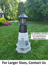 Oak Island Lighthouse - Solar - Amish Made - Landmark Replica - Backyard Decor