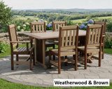 Amish Handmade Outdoor Furniture Set - Patio Chair Set - Outdoor Seating - Chairs and Table - Adirondack - Backyard - Furniture Set - Oasis