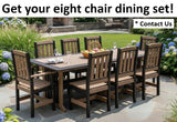 Amish Handmade Outdoor Furniture Set - Patio Chair Set - Outdoor Seating - Chairs and Table - Adirondack - Backyard - Furniture Set - Oasis