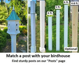 Patina Copper Birdhouse With Copper Predator Guards, With 4 Nesting Compartments Weather Resistant, Birdhouse Outdoor - Home & Living:Outdoor & Gardening:Feeders & Birdhouses:Birdhouses