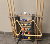 Cue Rack - Billiards - Amish Handmade - Pool Cue Table - Whiskey Barrel - Pool Lovers - Display -Vintage - Stave - Pool - Organizer - Unique