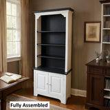 Amish Handmade Farmhouse Cabinet: Poplar Wood Bookcase, Organizer