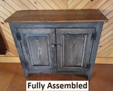 2 Door Cabinet - Fully Assembled - TV Stand - Primitive - Storage - TV Cabinet - Home Décor- Amish Handmade - Multipurpose Cabinet - Rustic