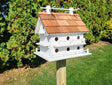 Purple Martin - White - Bird House - Amish Handmade - 14 Nesting Compartments - Weather Resistant - Birdhouse outdoor