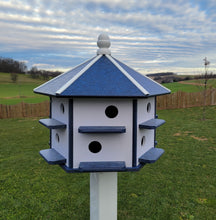 Load image into Gallery viewer, Birdhouse Purple Martin Amish Made 12 nesting Compartments Garden Décor Poly Purple Martin Bird House Outdoor
