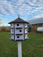 Purple Martin Birdhouse - 18 Nesting Compartments - Amish Handmade - X-Large Weather Resistant - Made of Poly Lumber - Birdhouse Outdoor
