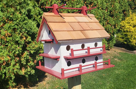 Purple Martin Bird House - Amish Handmade - 14 Nesting Compartments - Weather Resistant