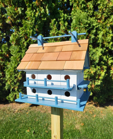 Purple Martin Bird House - Amish Handmade - 14 Nesting Compartments - Weather Resistant