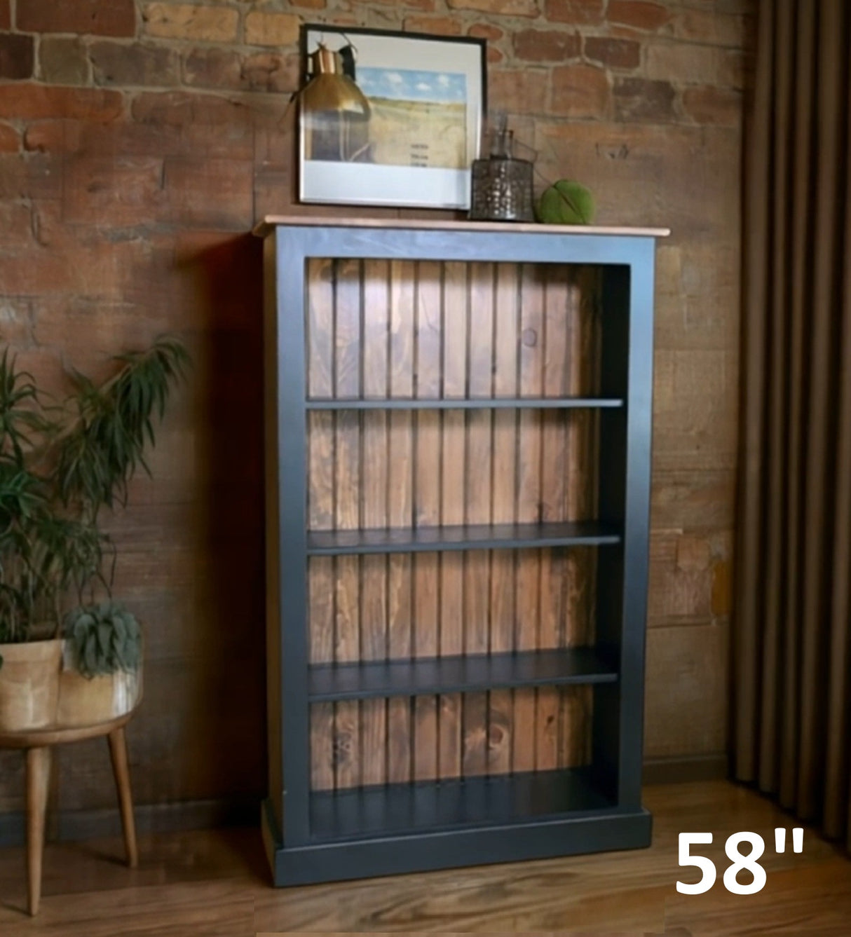 Bookshelf Amish Handmade Furniture Rustic Bookcase Organizer Shelf Bookcase Decor Home Furniture Rustic Book Shelf Unique Furniture Antique