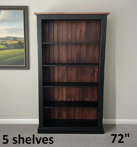 Bookshelf Amish Handmade Furniture Rustic Bookcase Organizer Shelf Bookcase Decor Home Furniture Rustic Book Shelf Unique Furniture Antique