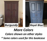 Bookcase - Amish Handmade Bookshelf - 4 Shelf Multipurpose Cabinet - Farmhouse - Organizer - Cupboard - Wooden - Rustic - Case Goods - Home
