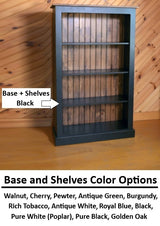 Bookcase - Amish Handmade Bookshelf - 4 Shelf Multipurpose Cabinet - Farmhouse - Organizer - Cupboard - Wooden - Rustic - Case Goods - Home