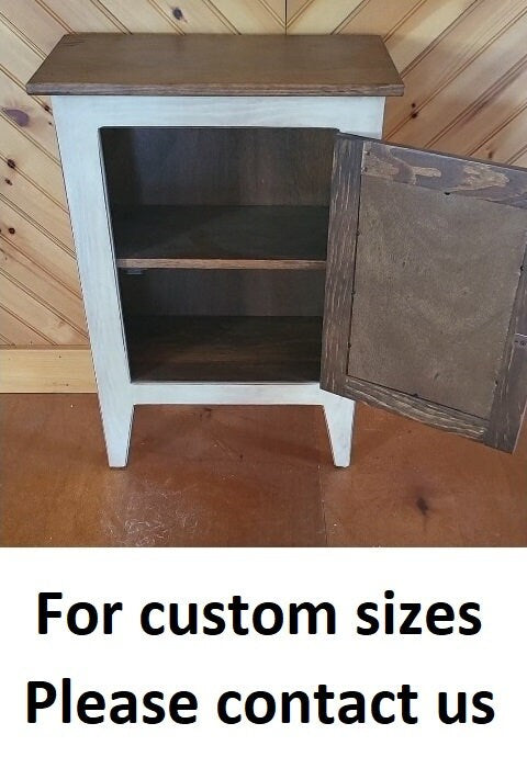 Rustic Cabinet - Fully Assembled - Nightstand - Primitive Cabinet - Home Décor - Handmade - Fireplace Cabinet - Bathroom Cabinet