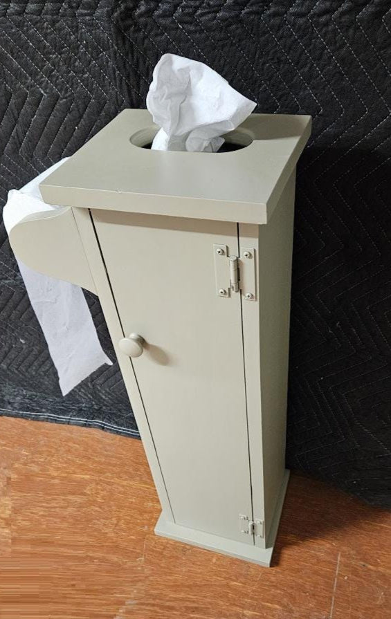 Rustic toilet paper stand, standing toilet paper, toilet paper holder, freestanding toilet paper, reclaimed wood toilet paper stand, primitive toilet paper storage, rustic toilet paper cabinet